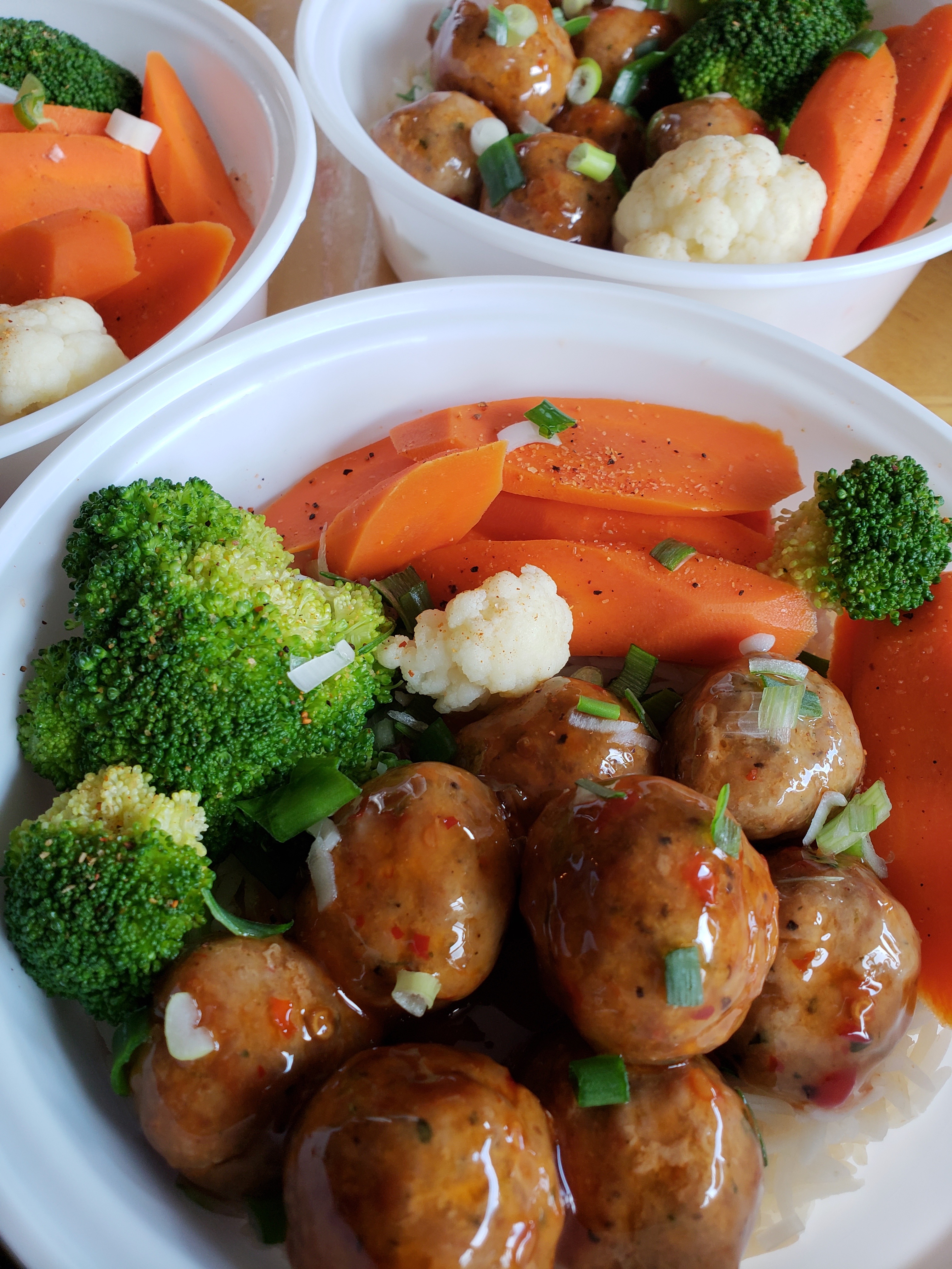 8 Styles of Meat Balls, with sides (Sweet Chill Thai)