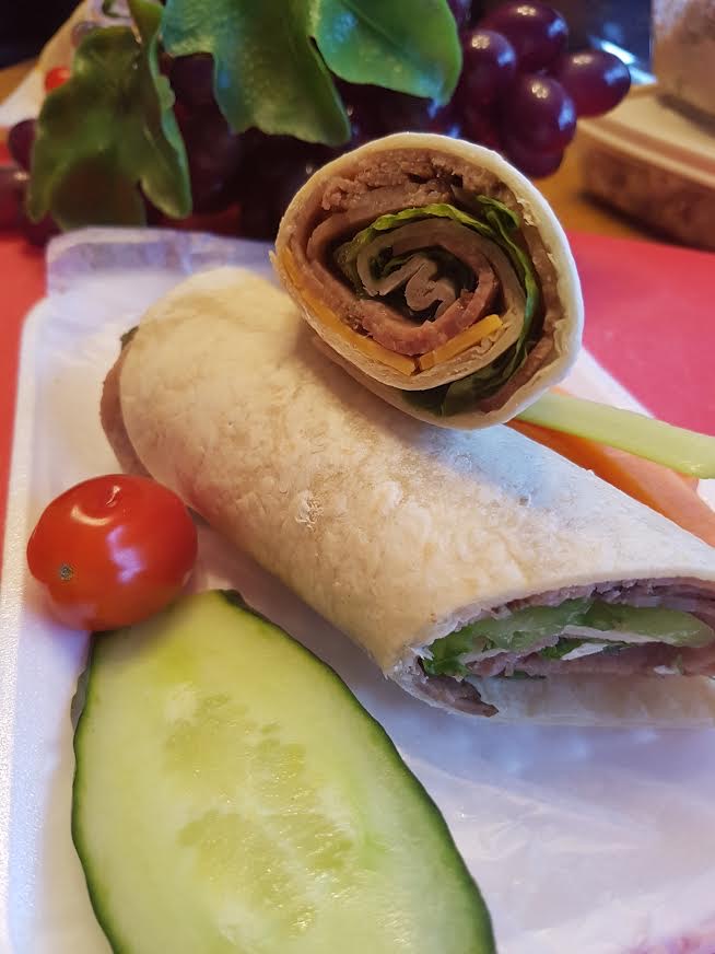 Roast Beef and Cheddar Wraps