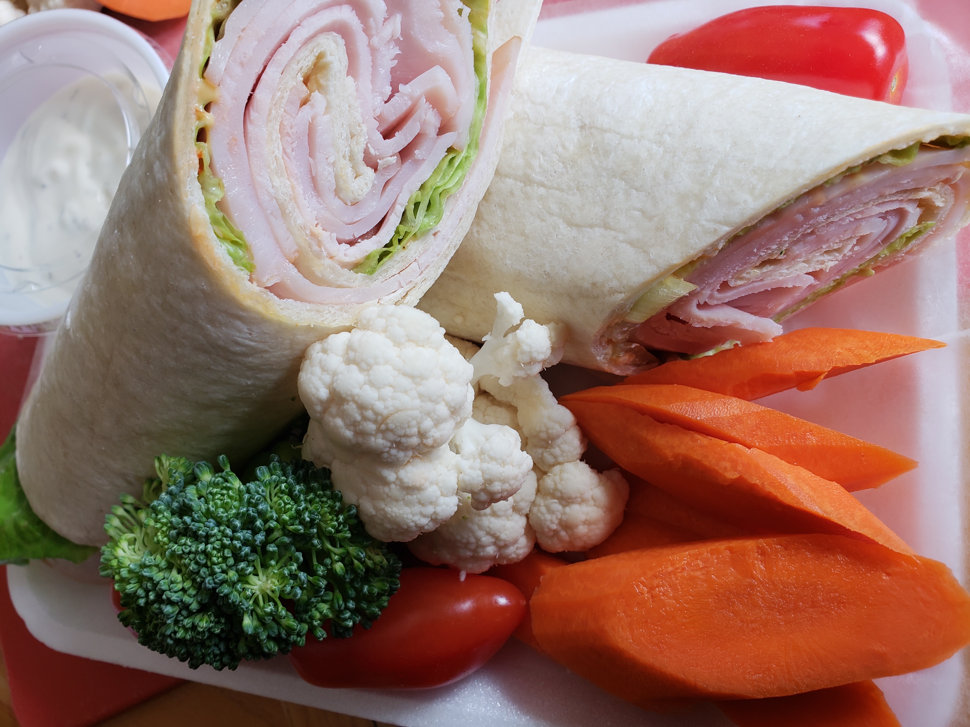 Turkey and Swiss Wraps
