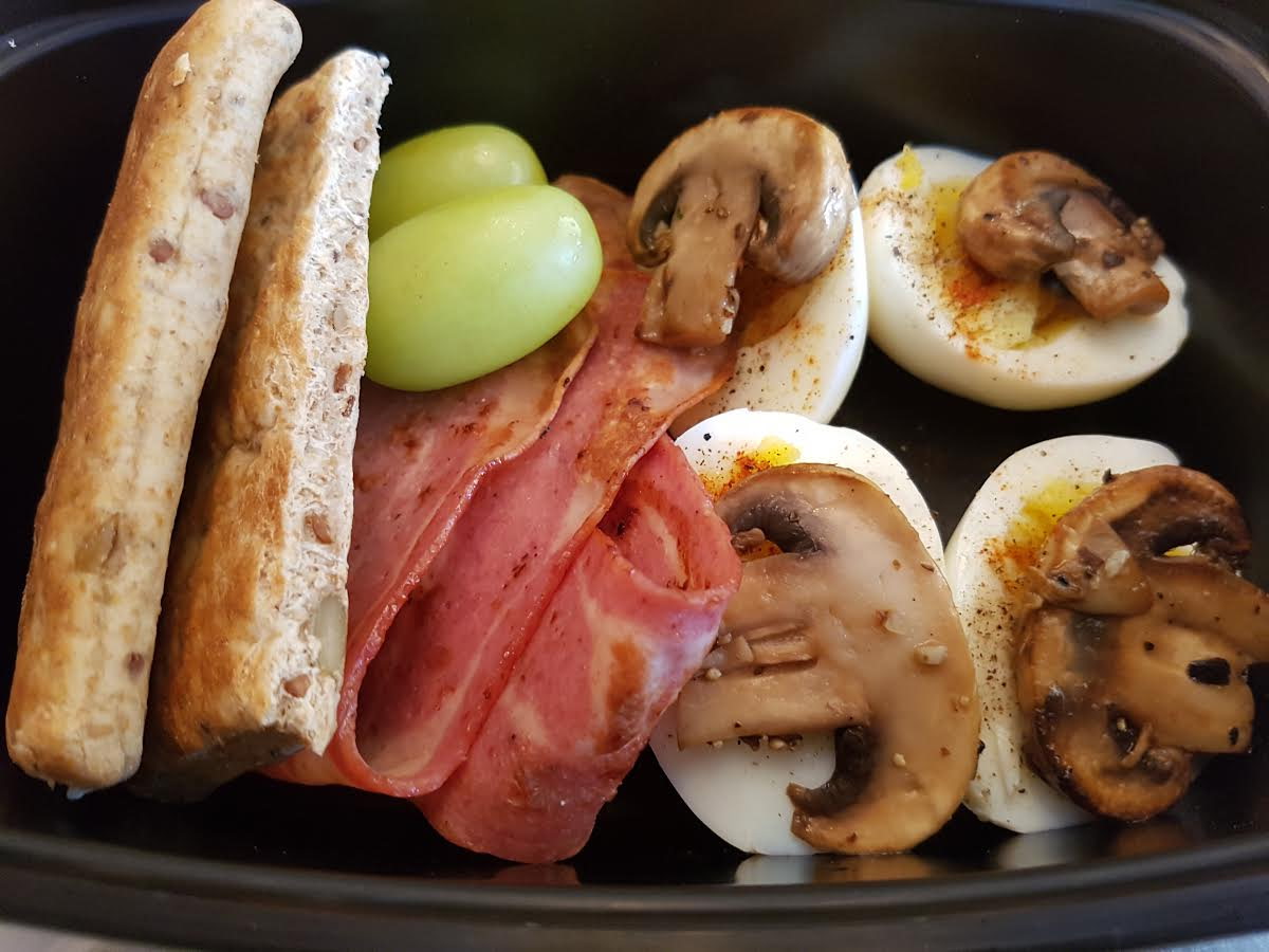 Turkey Bacon and Hard Boiled Eggs