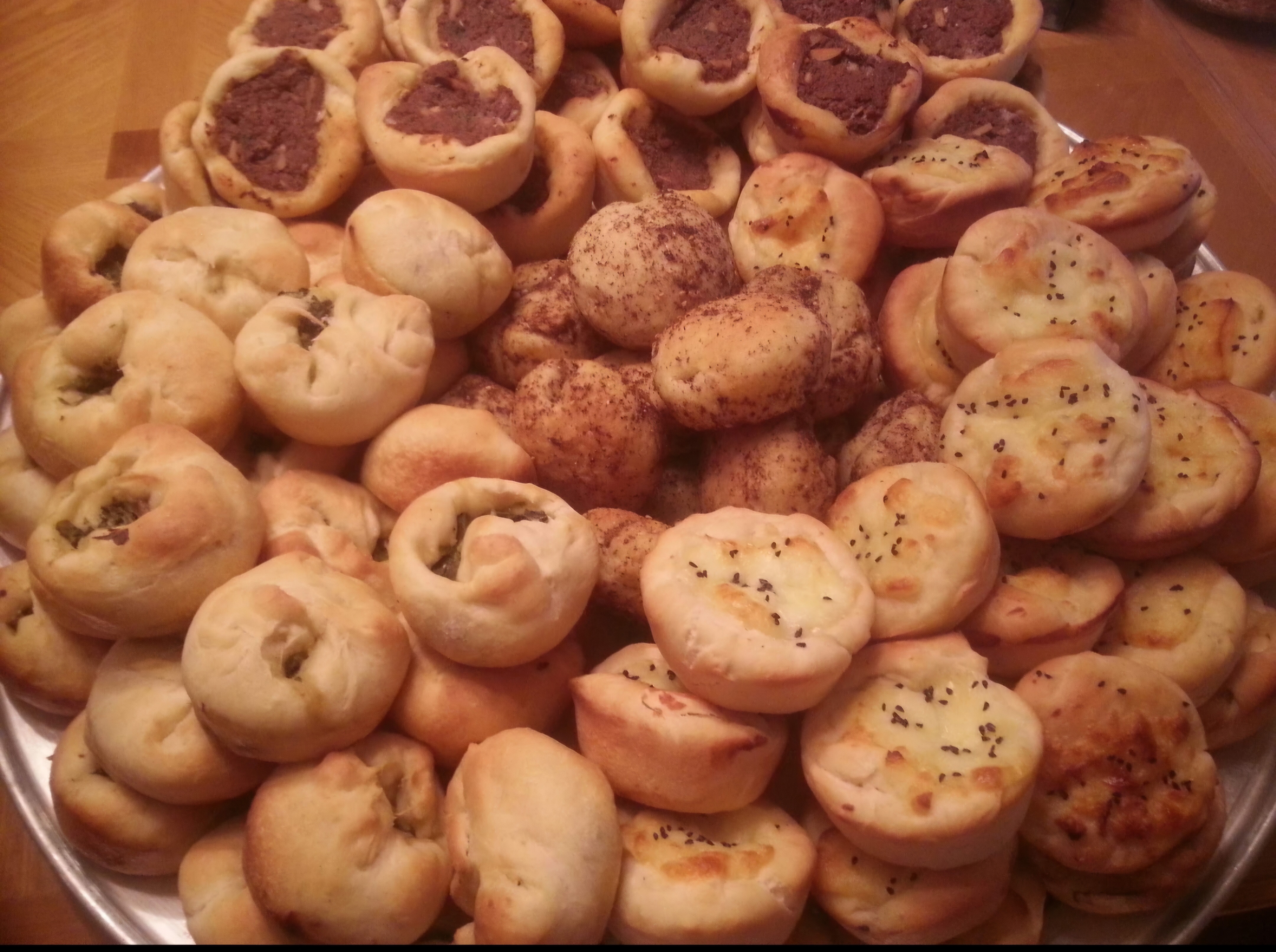Cheese, Meat, Zataar pies