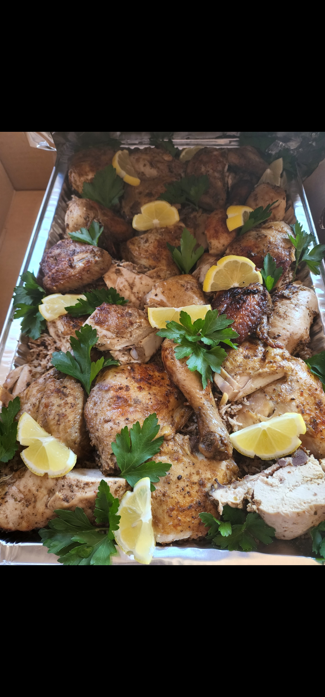 Baked Chicken over Mediterranean Rice
