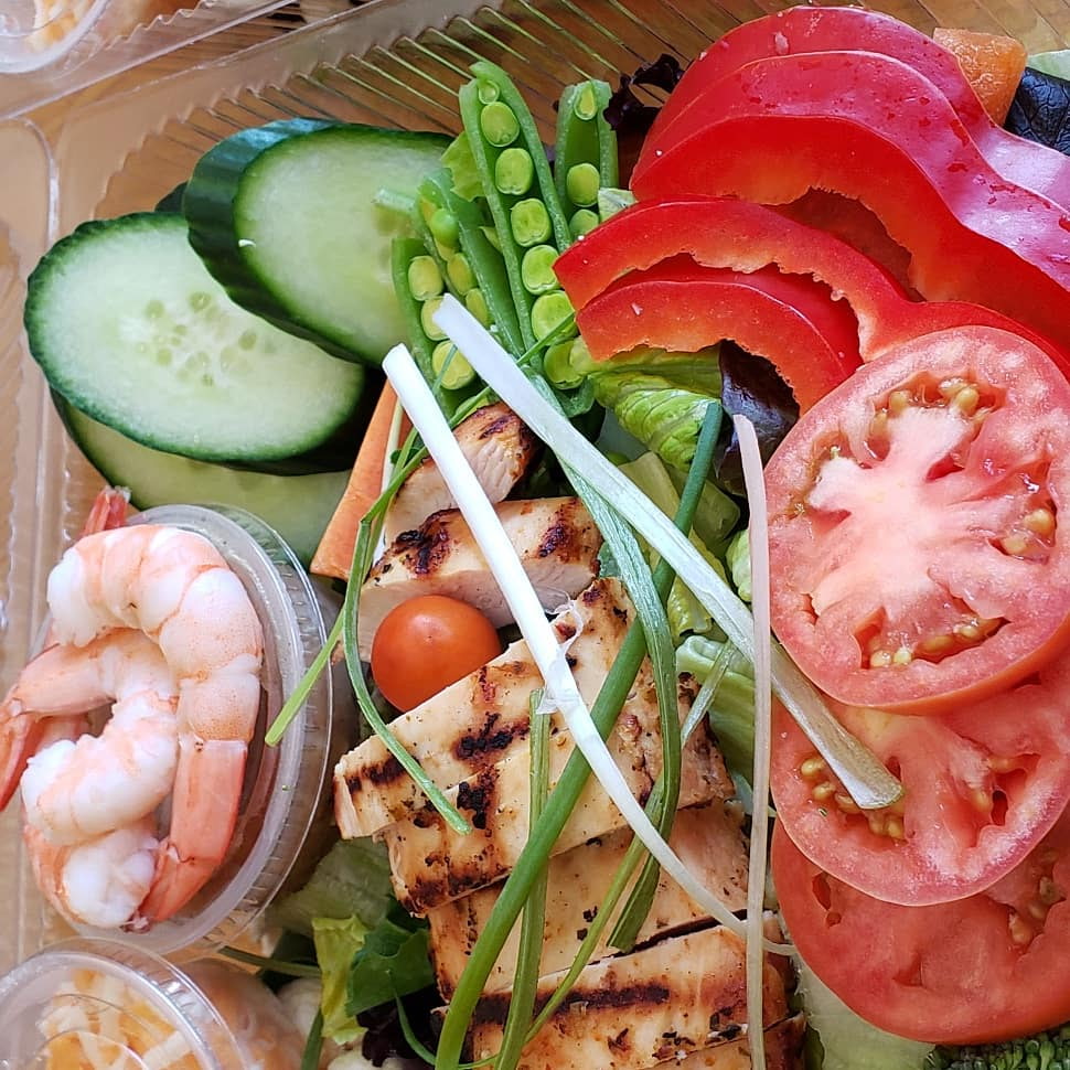 Seafood and Chicken Chef Salad