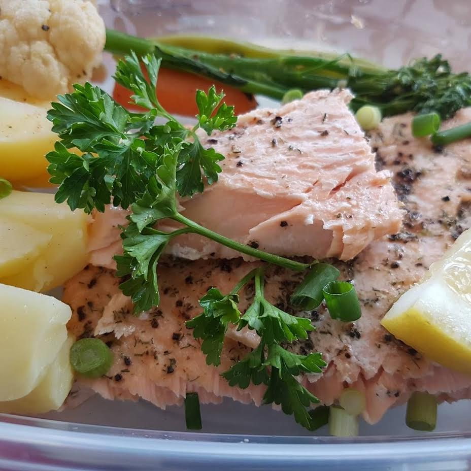 Baked Salmon Dinner