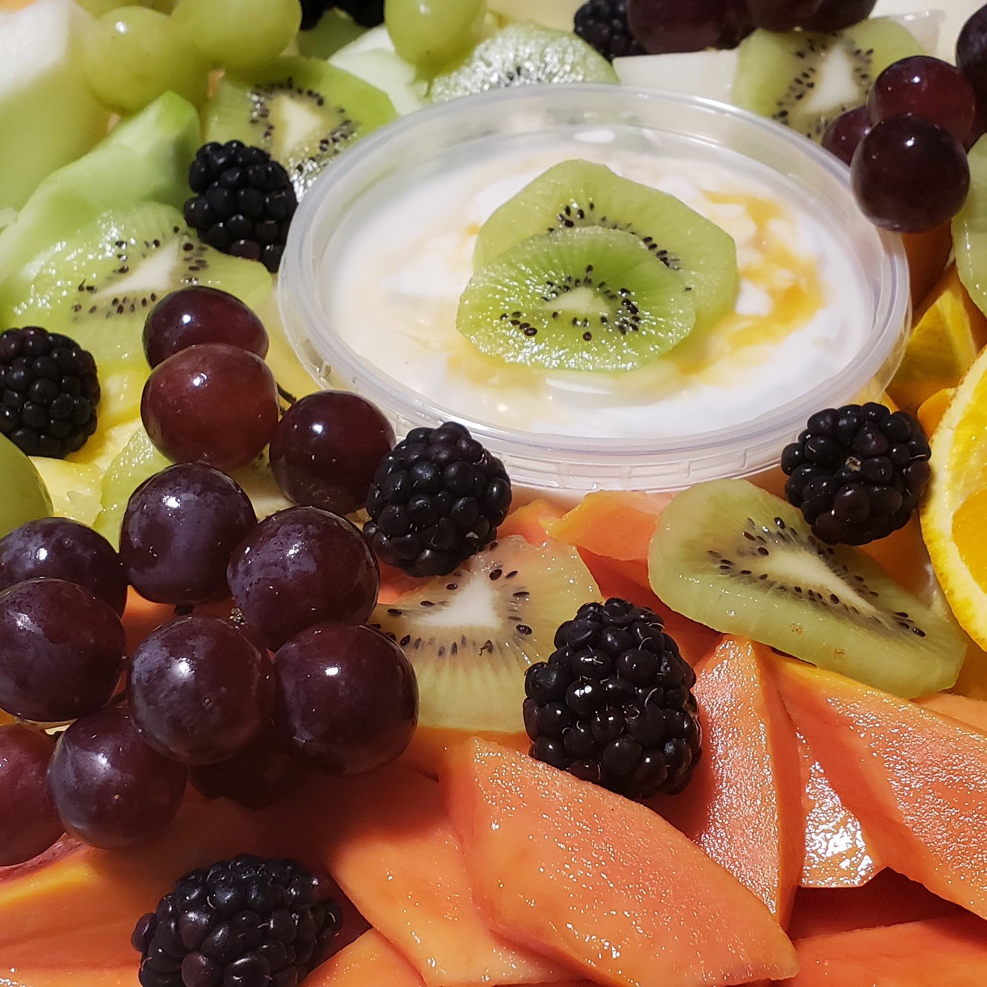 Personal Fruit Plate and Dip